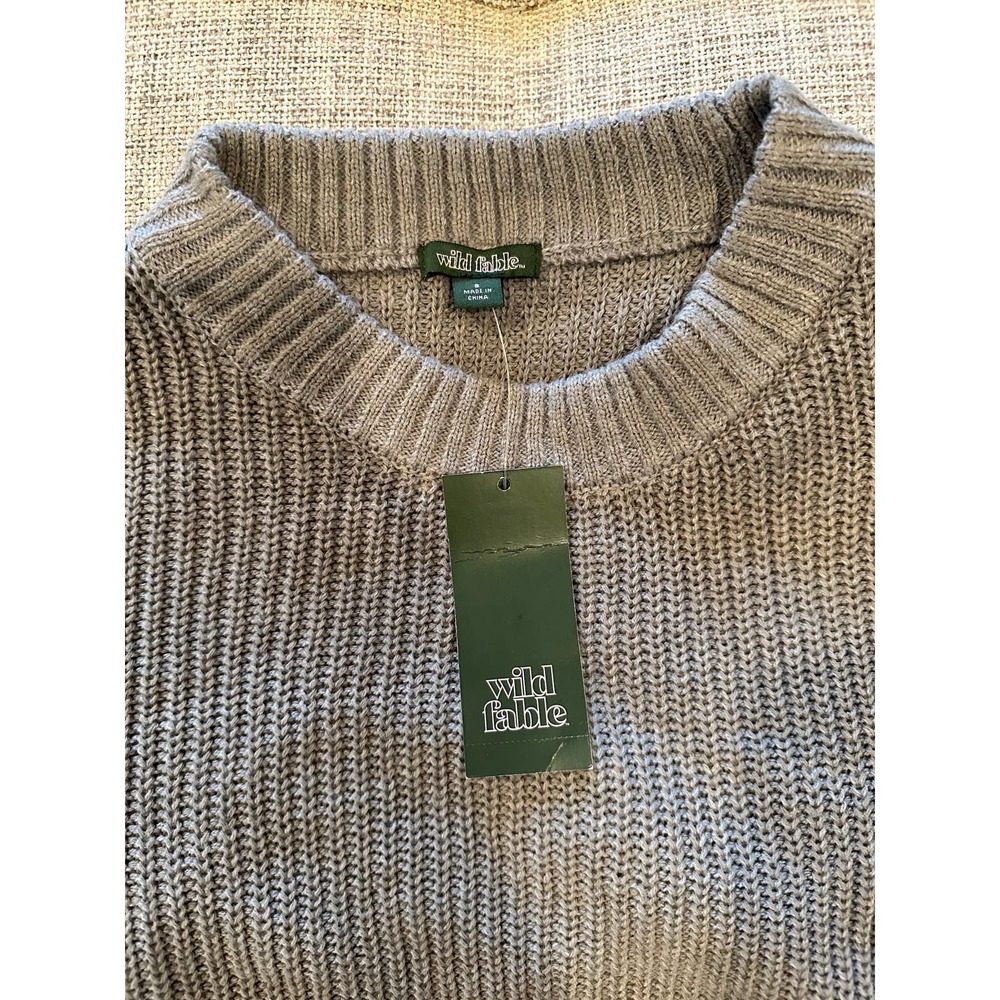 Wild Fable Knit Sweater - Light Gray - NWT (Size Small)